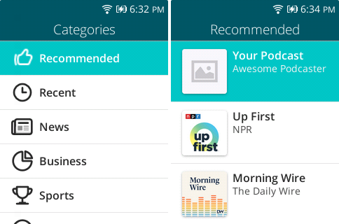 PodLP Recommended Category